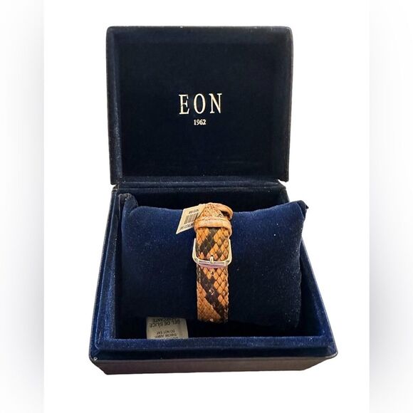 BALI LEGACY EON 1962 Swiss Movement Snake Print Band in Sterling Silver NEW main image 5